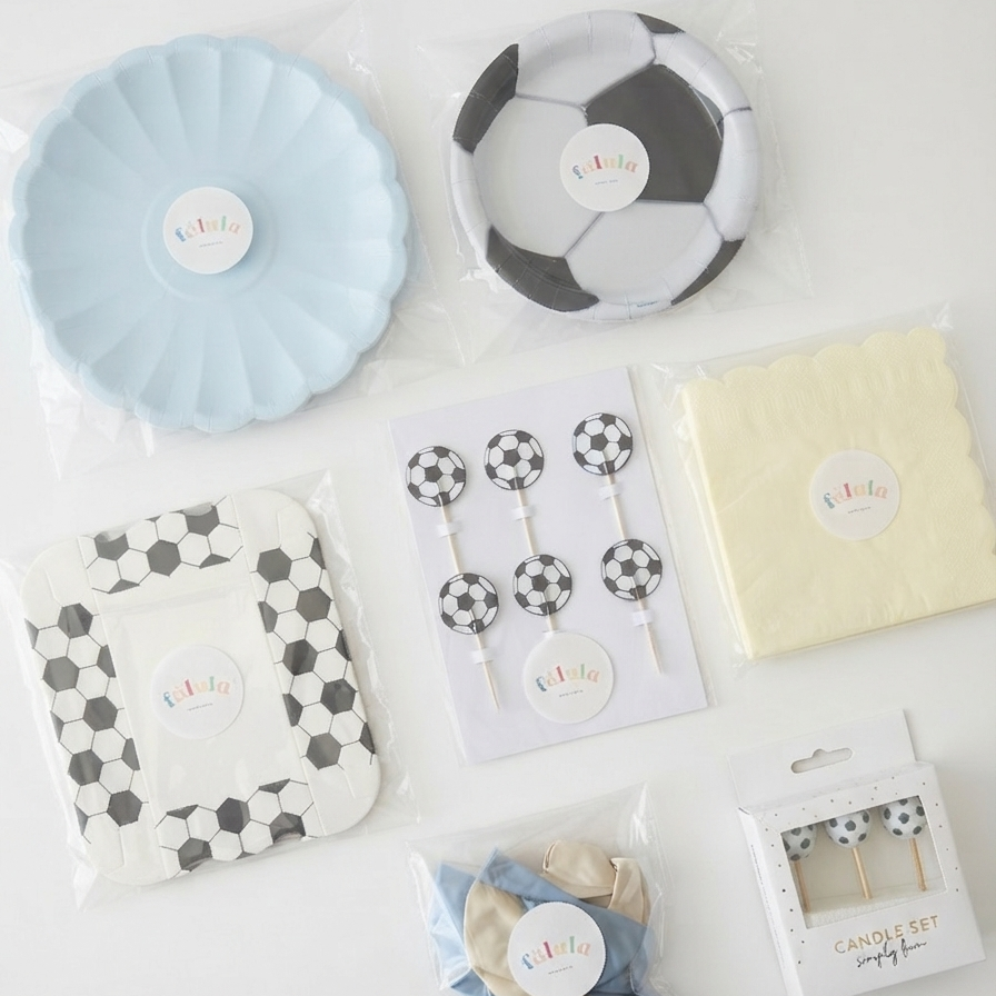 Kit de Decoración para Fiesta - Fútbol Vintage