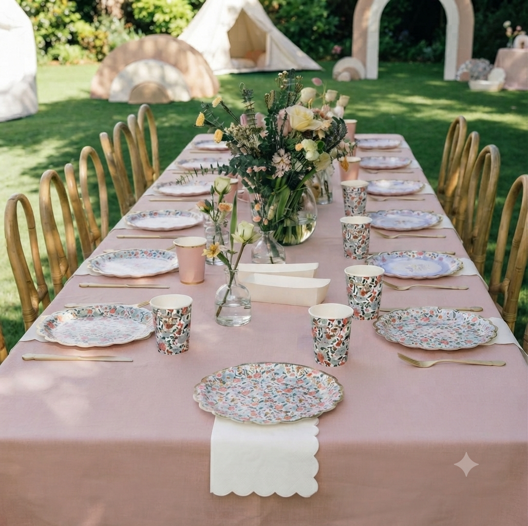 Kit de Decoración para Fiesta - El Bosque De Das Hadas (Floral)