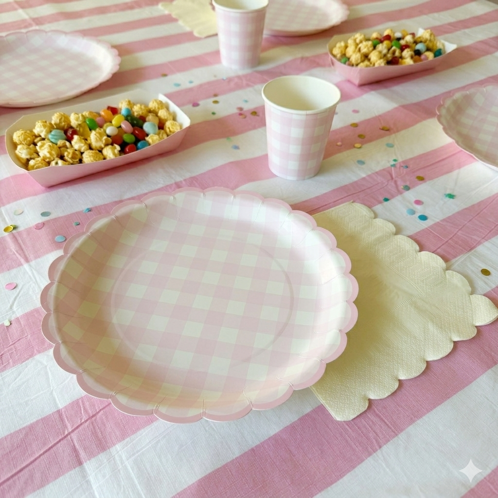 fiesta en pastel - rosa vichy