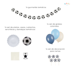 Kit de Decoración para Fiesta - Fútbol Vintage