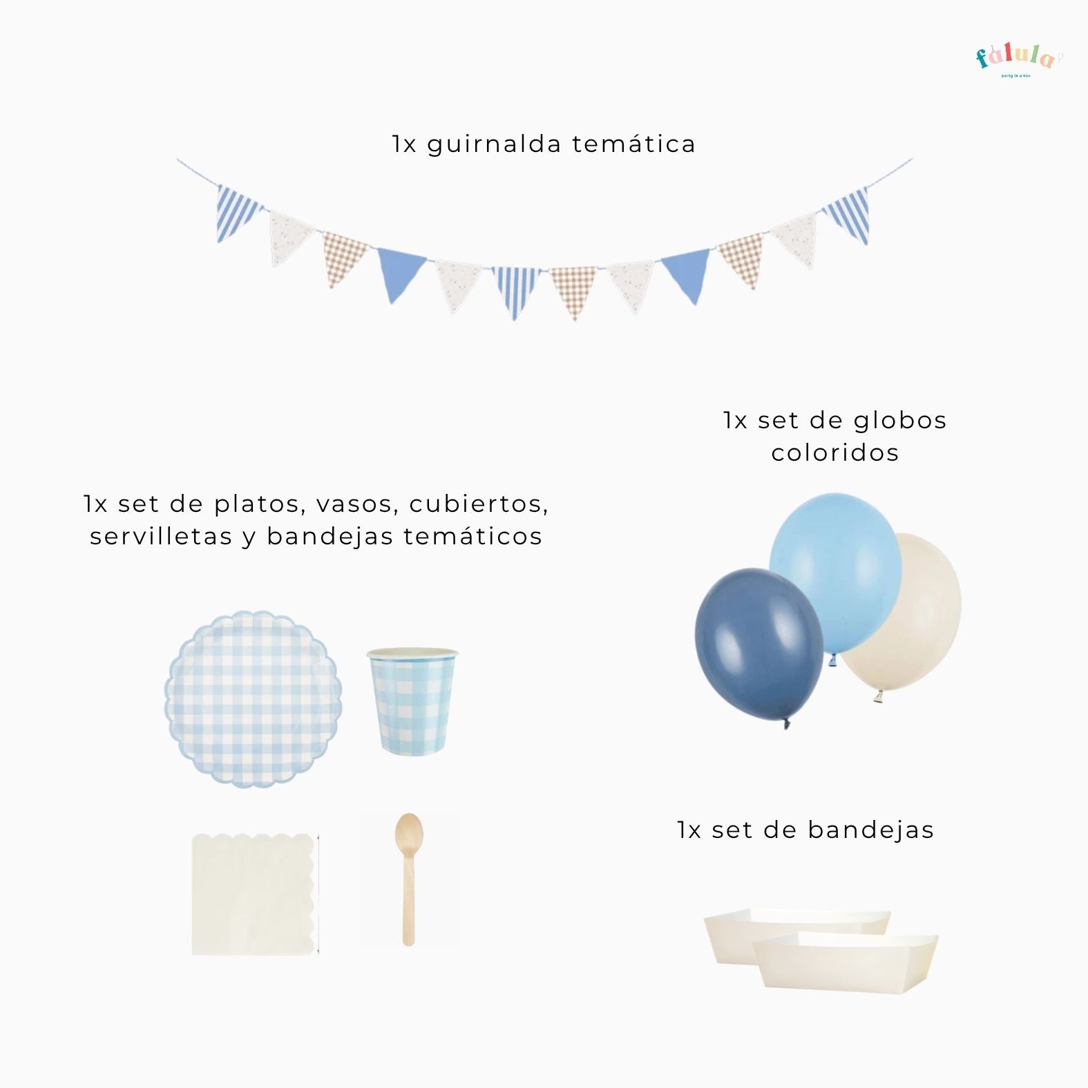 fiesta en pastel - azul vichy