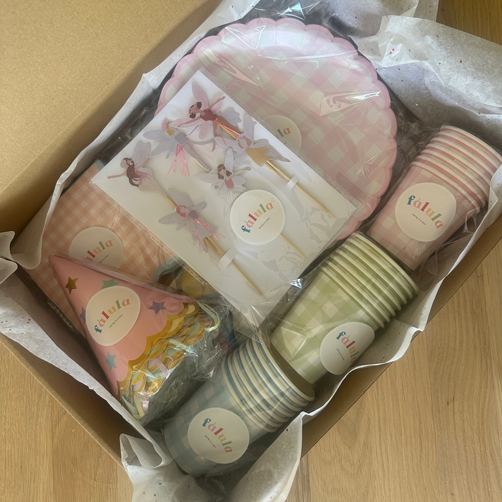 Kit de Decoración para Fiesta - El Bosque De Las Hadas (Rosa Vichy)