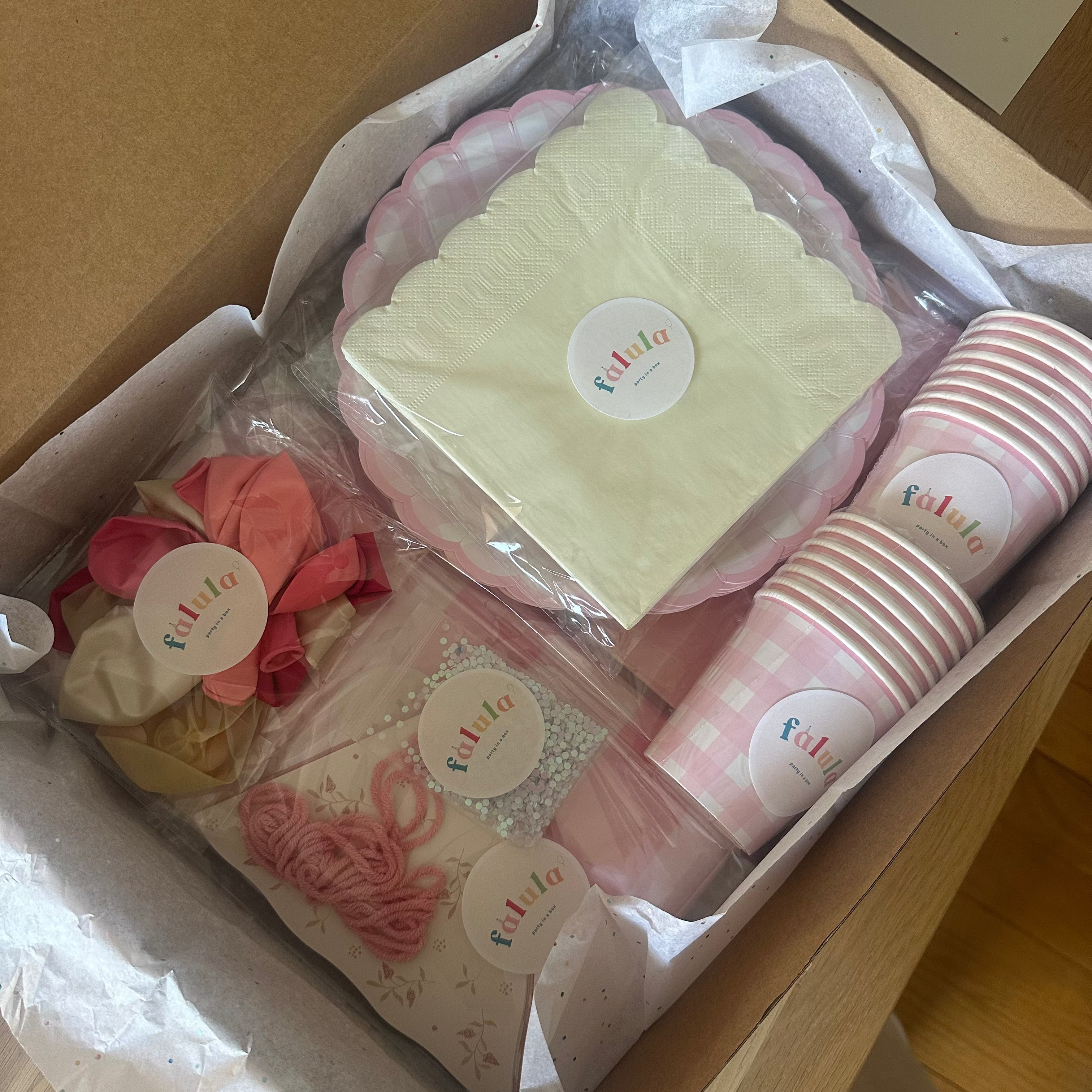 Kit de Decoración para Fiesta - Fiesta En Pastel (Rosa Vichy)