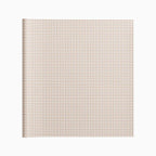 mantel de papel impermeable de vichy bege y blanco