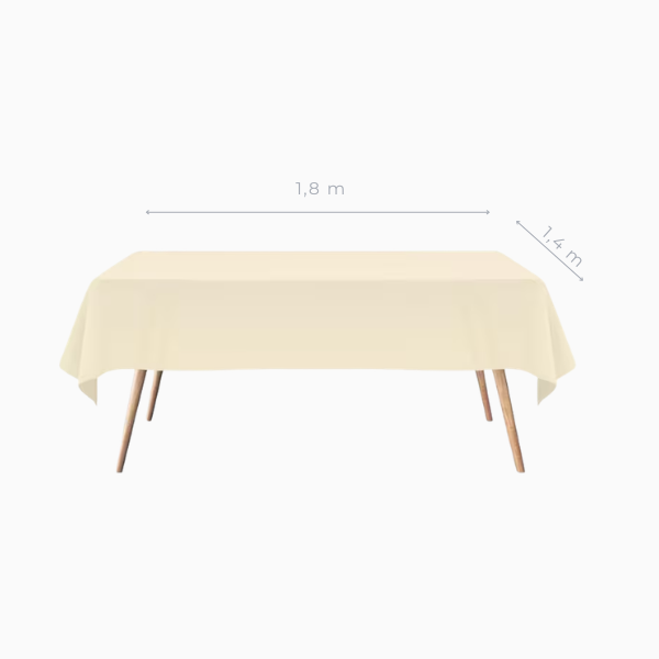 mantel desechable beige