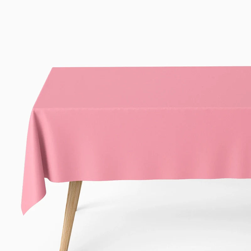 mantel de papel impermeable rosa pastel