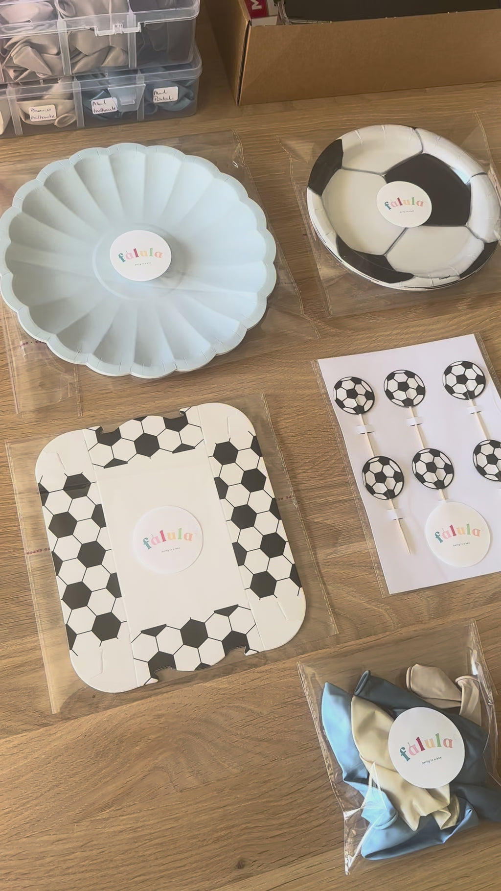 Kit de Decoración para Fiesta - Fútbol Vintage