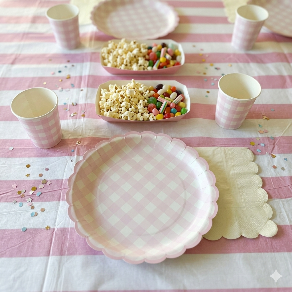 fiesta en pastel - rosa vichy