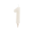 vela de número blanco fosforescente