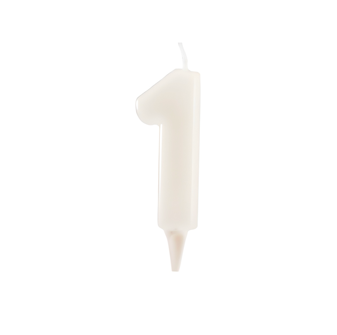 vela de número blanco fosforescente