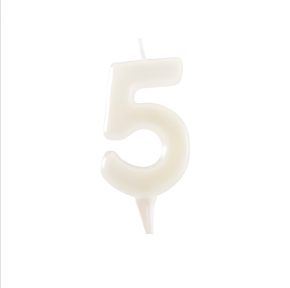 vela de número blanco fosforescente